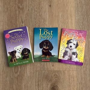 Kids Set of 3 Books Puppy Themed